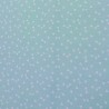 Tissu coton bleu menthe petits noeuds papillons blanc - 50 x 160 cm