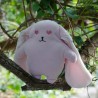 Kit couture bio et personnalisable  doudou lapin coeur- 20 cm - corps rose oreilles blanc